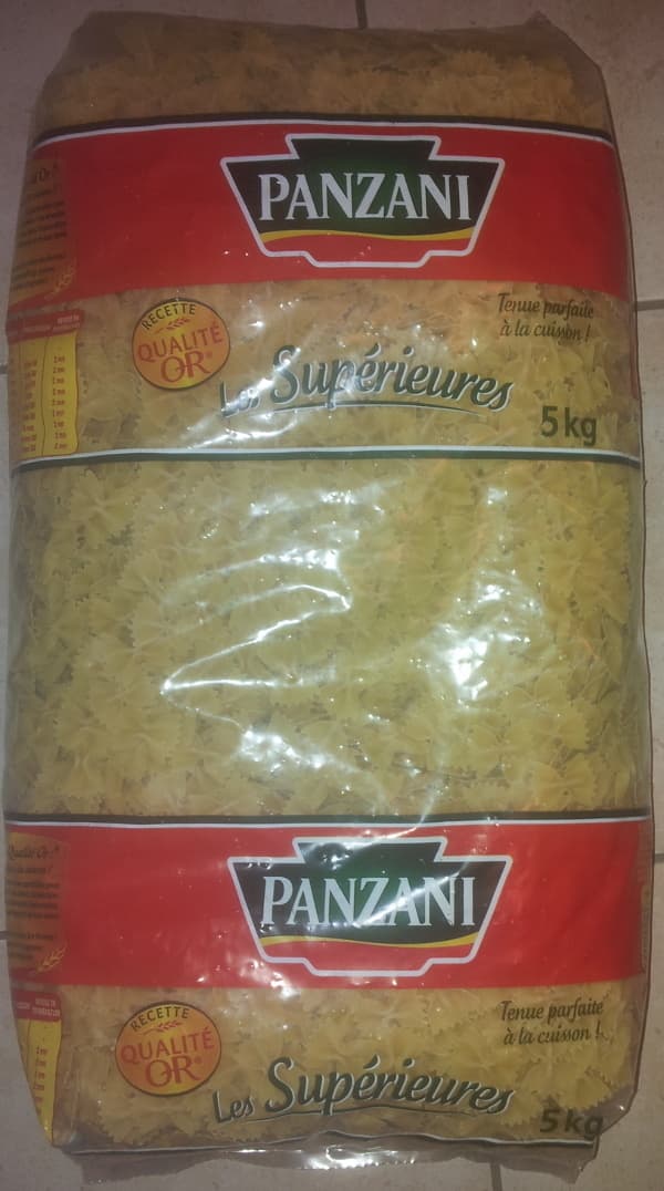 Panzani Pâtes alimentaires au blé dur de qualité supérieure packshot