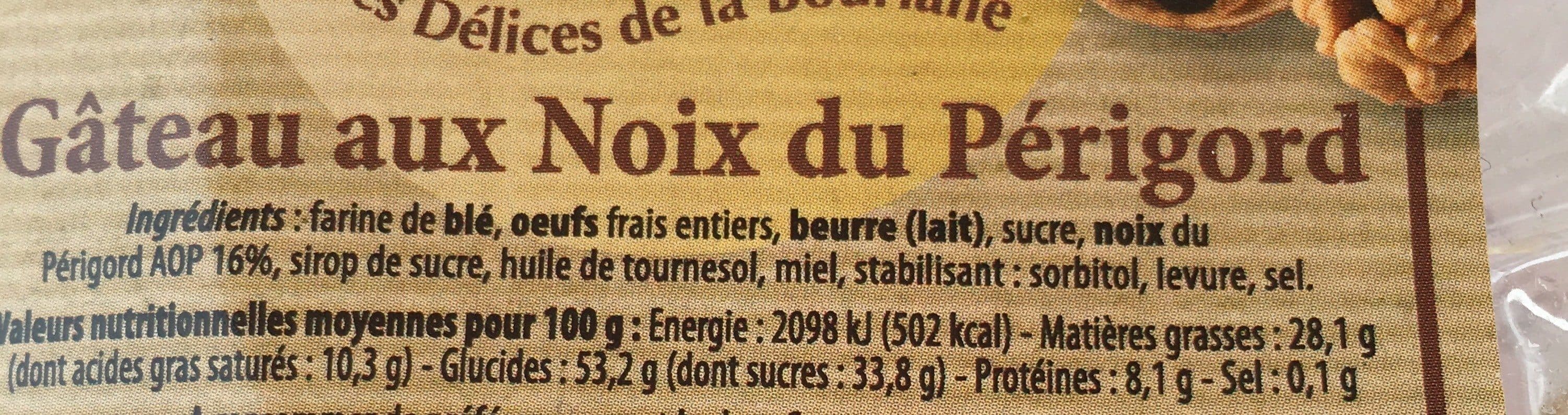 Open Food Facts Gateau au noix du perigord packshot