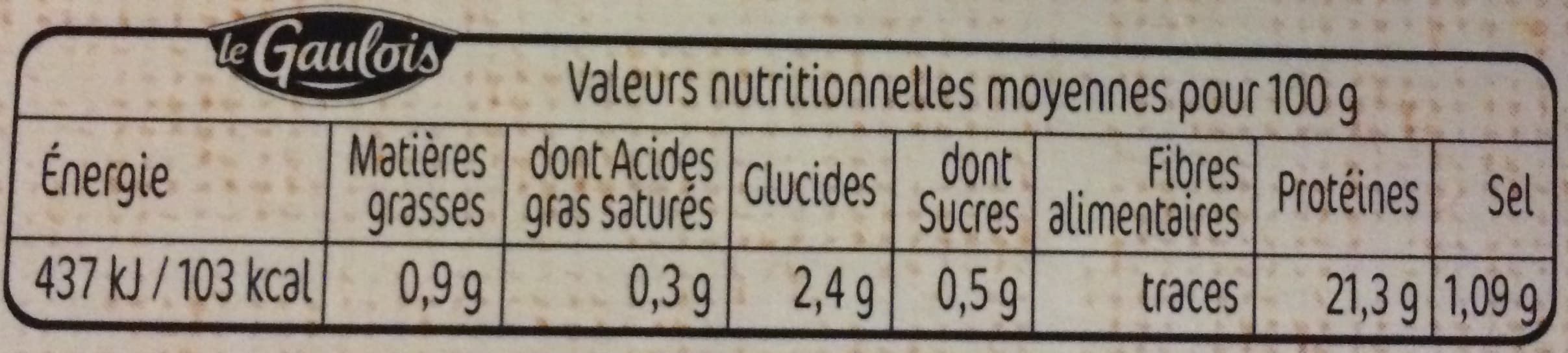 Le Gaulois Filet Minute Extra Tendre packshot