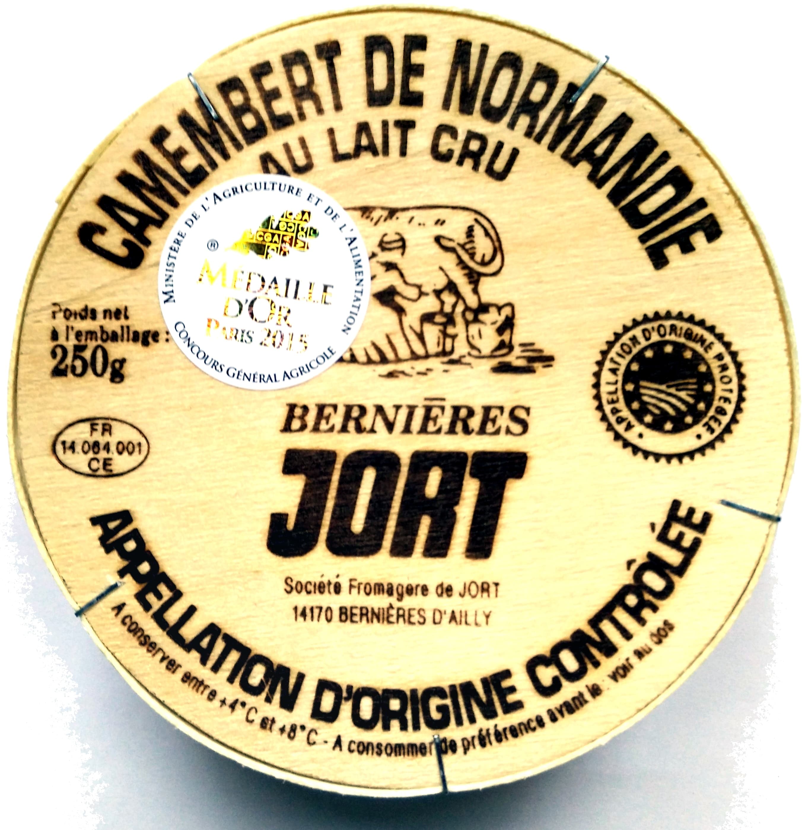 Jort Camembert de Normandie AOP au lait cru packshot