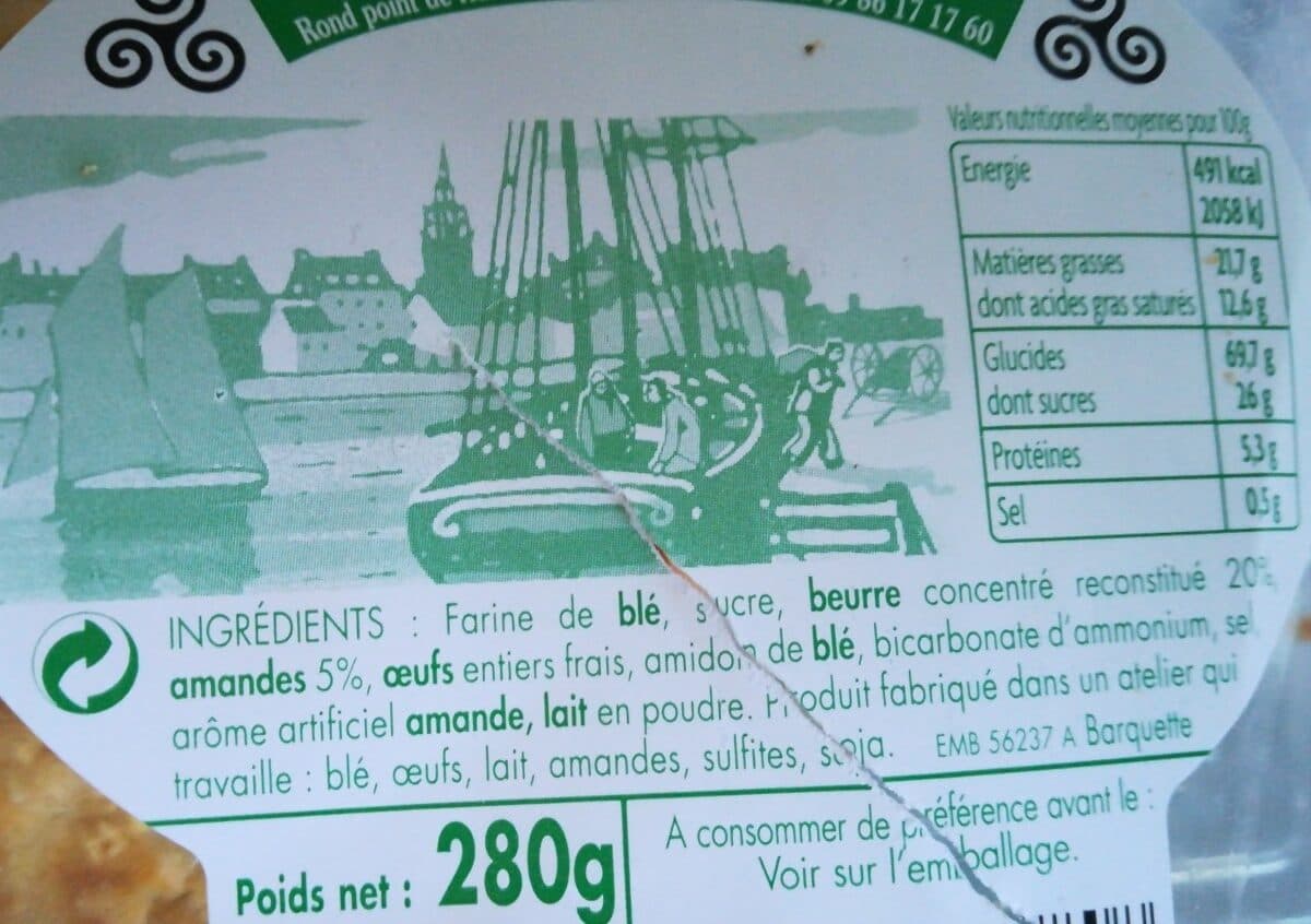 Open Food Facts Petit beurre breton amande packshot