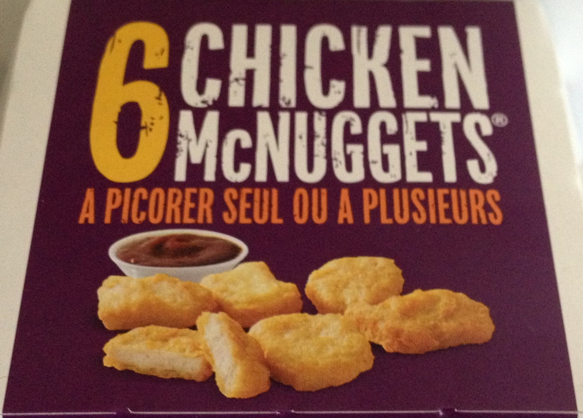 McDonald's 6 Chicken McNuggets packshot