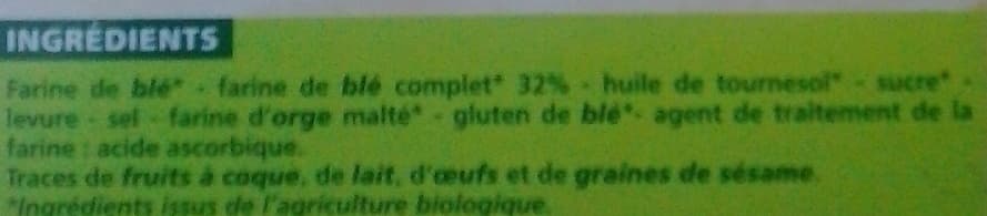 CASINO BIO Pain grillé au blé complet bio packshot