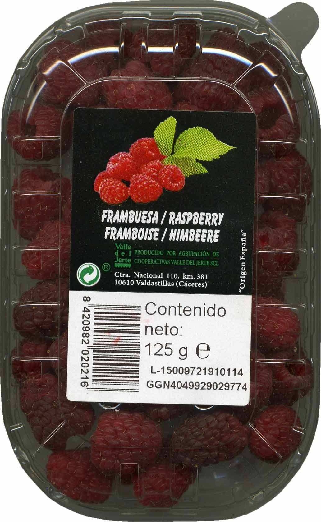Agrupación de Cooperativas Valle del Jerte Frambuesas packshot