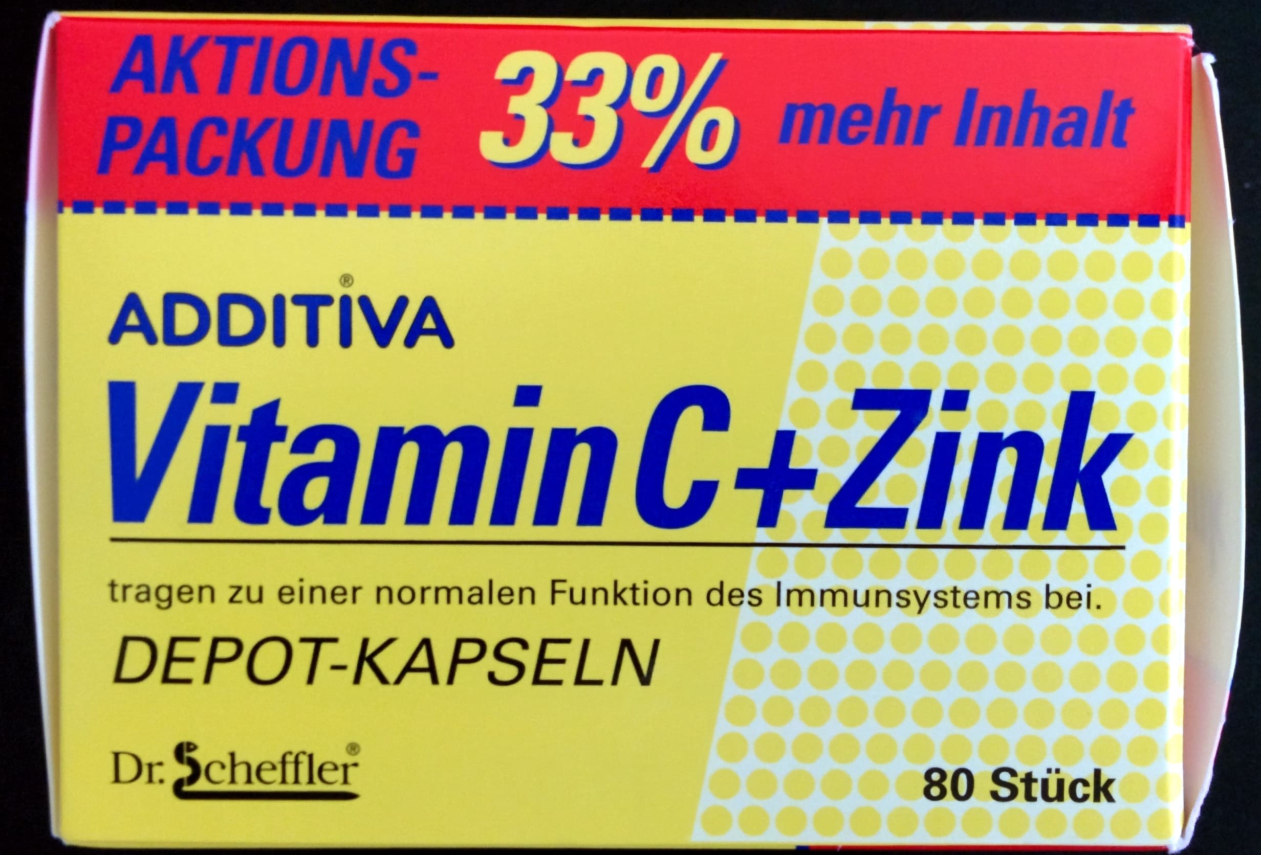 Additiva Vitamin C+Zink packshot