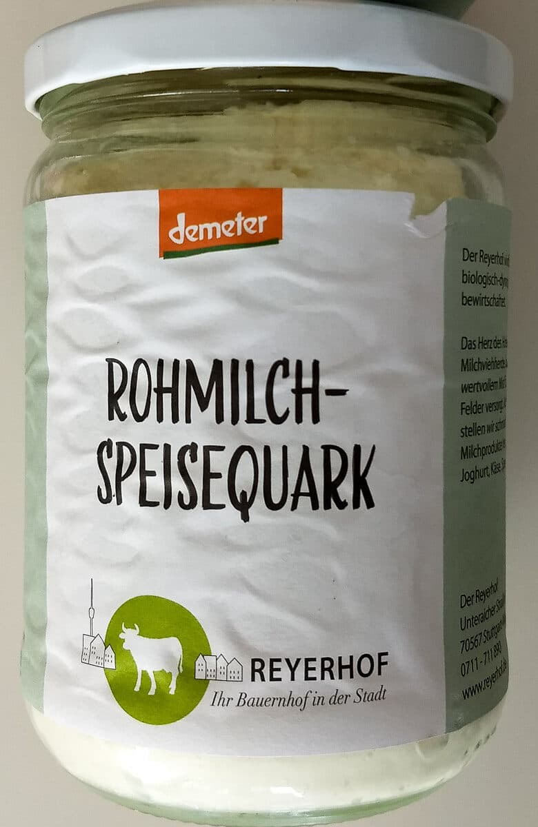 Der Reyerhof Rohmilch-Speisequark packshot