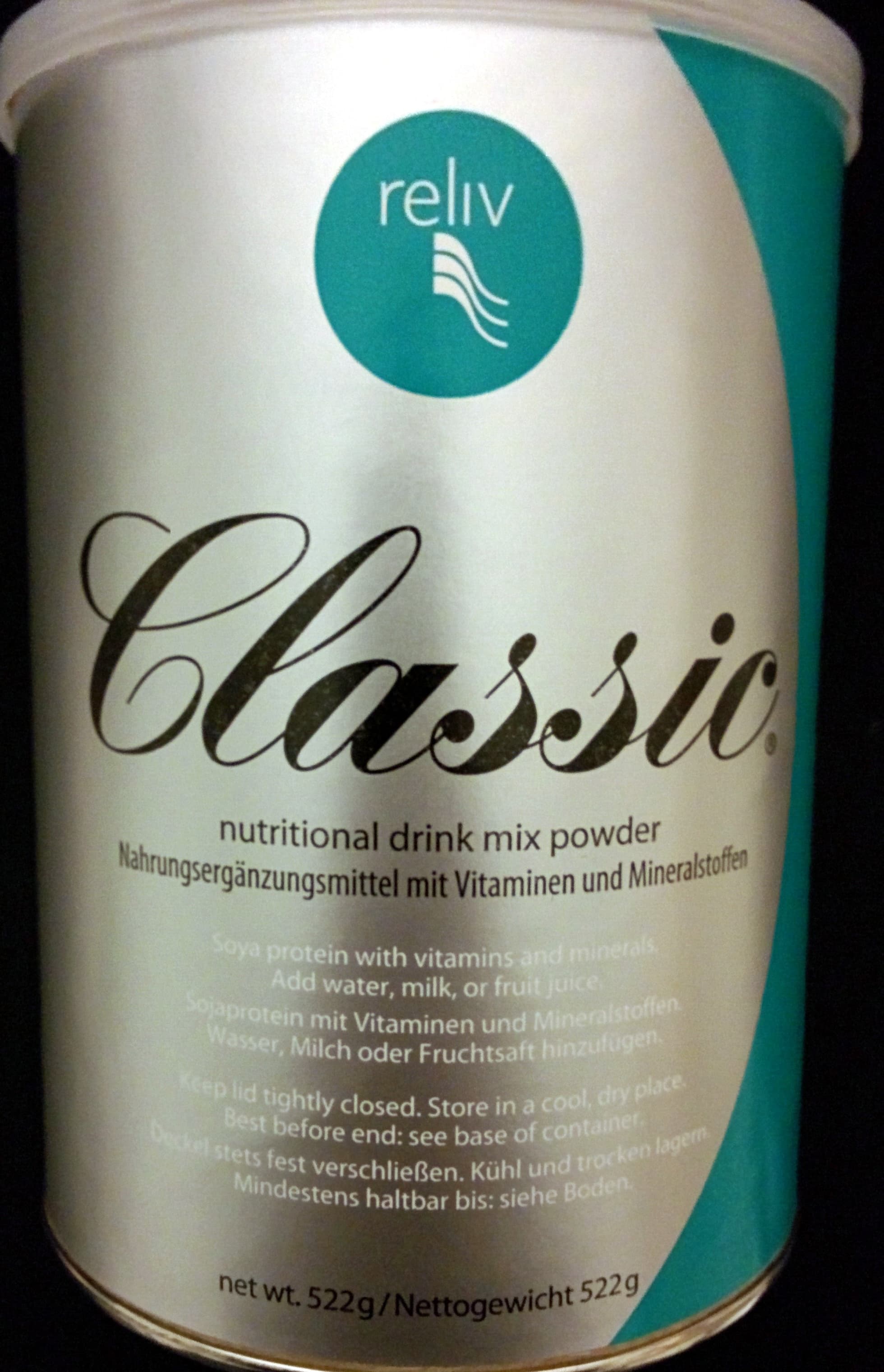 reliv Classic packshot
