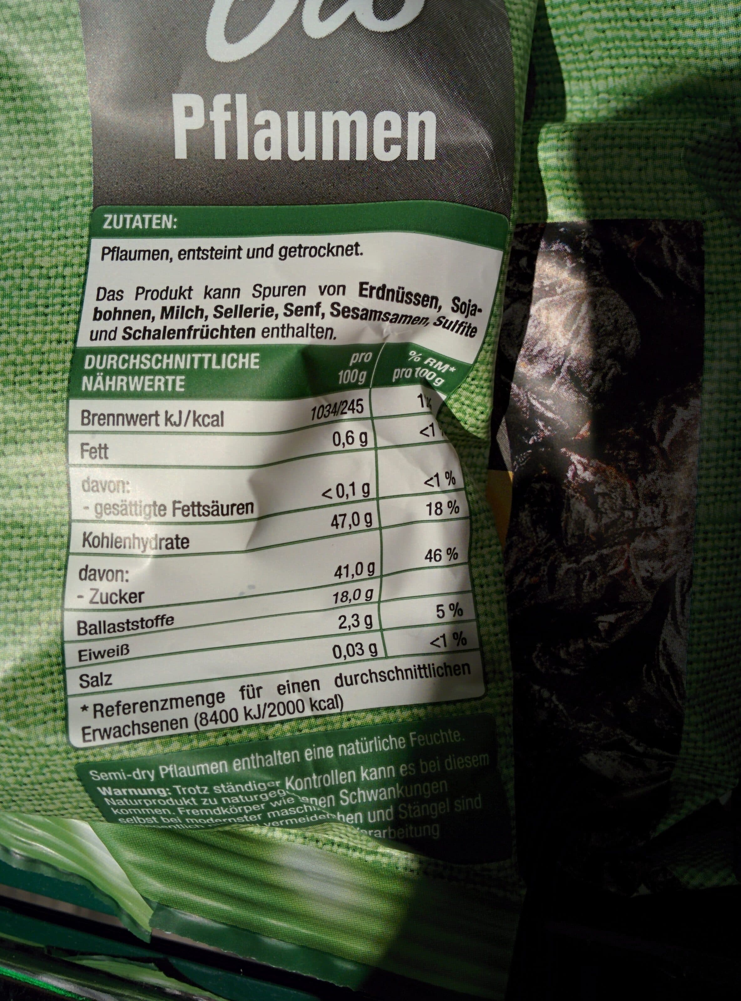 Edeka Bio Pflaumen fruchtig & süß packshot