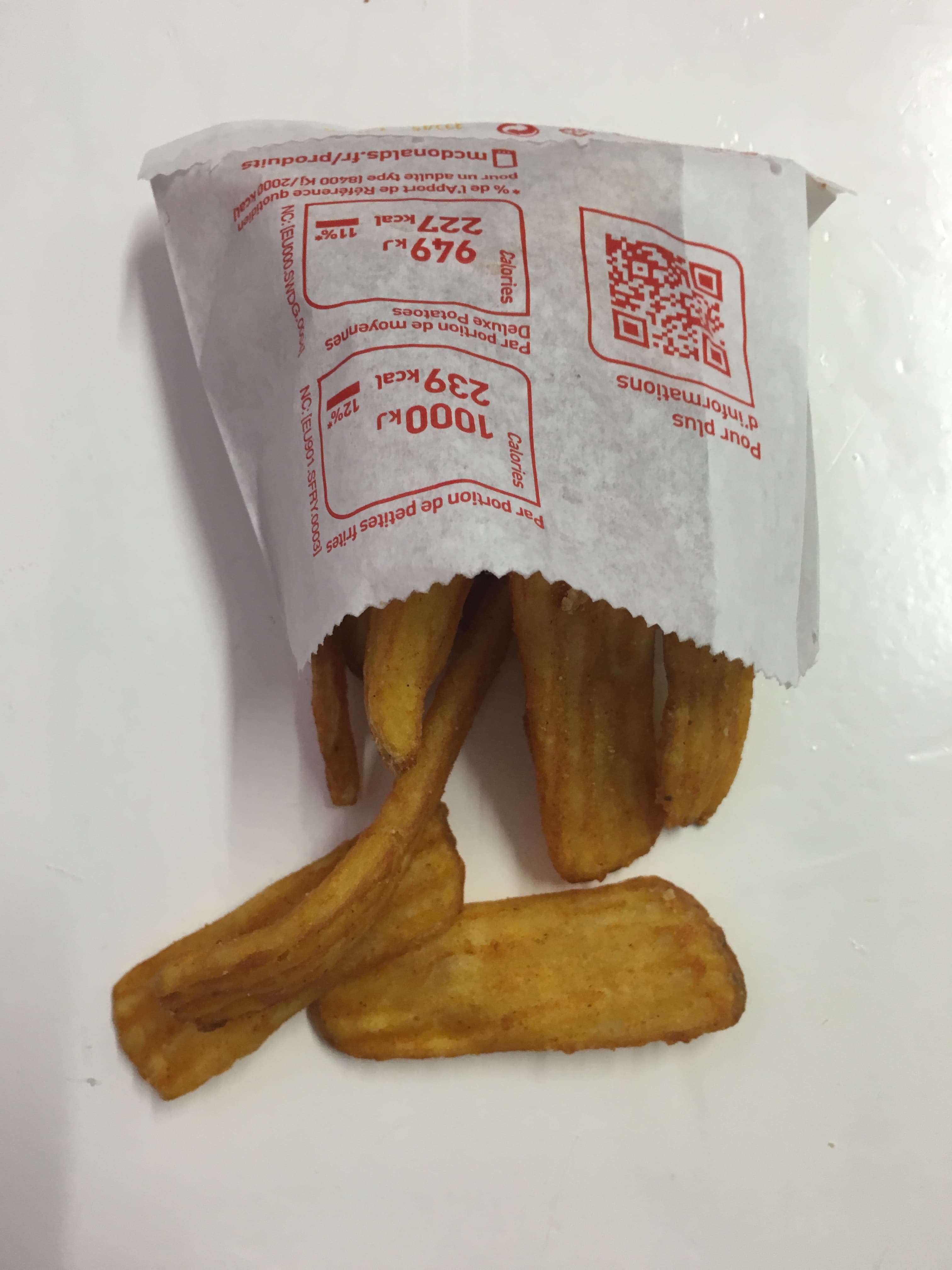 McDonald's Winter fries (moyenne portion) packshot