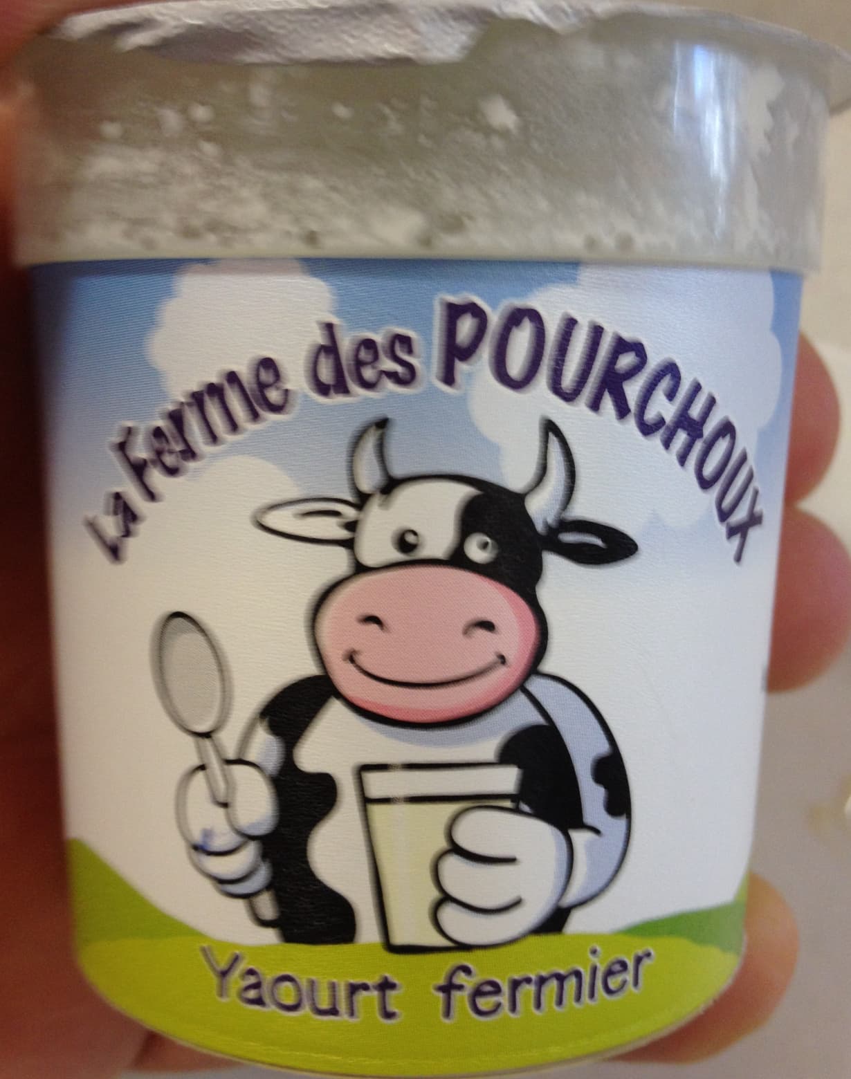 La ferme des Pourchoux Yaourt fermier nature packshot