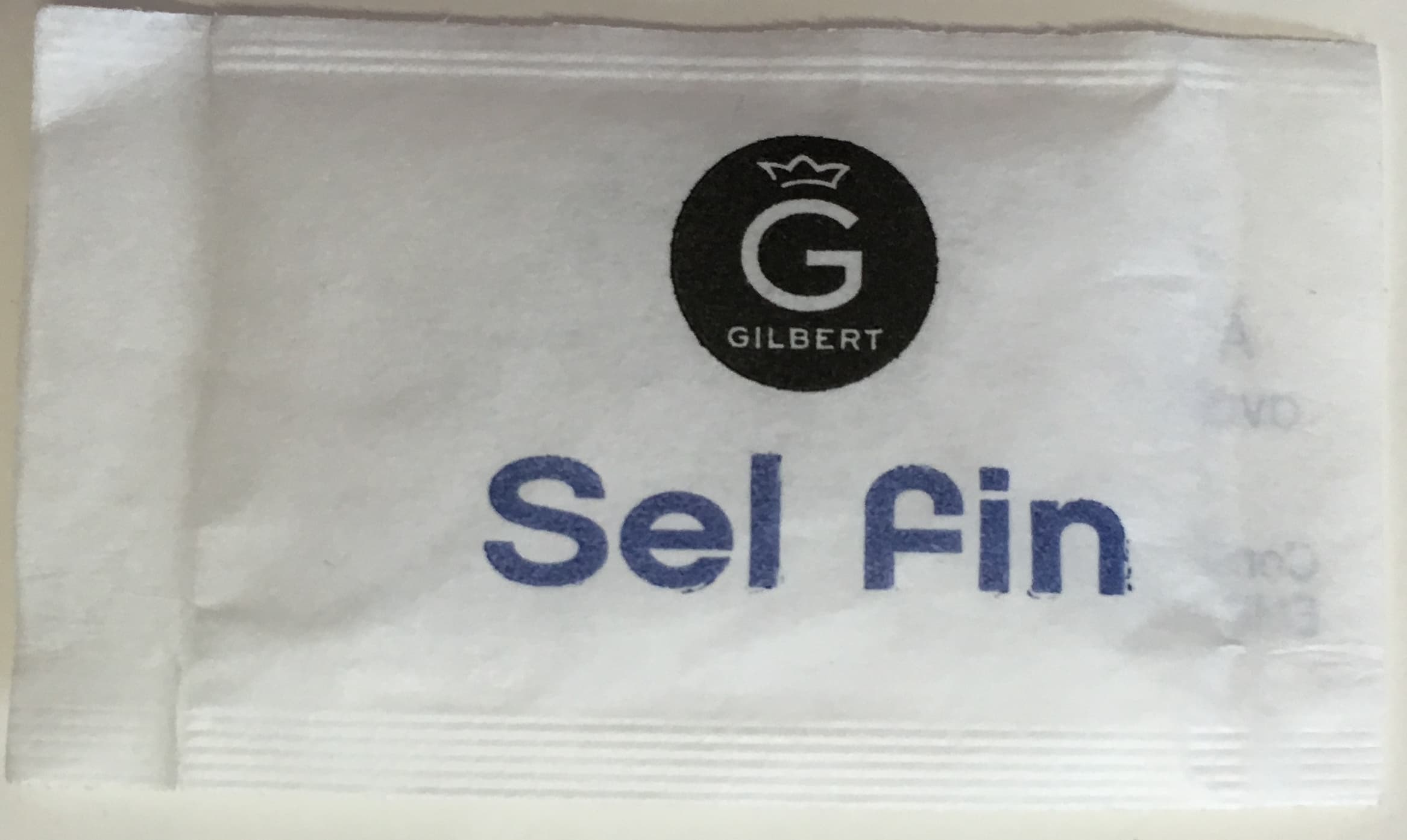 Gilbert Sel fin packshot