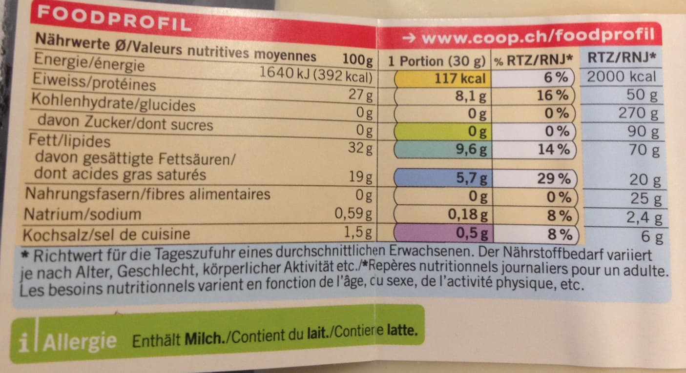 Naturaplan Gruyère surchoix packshot