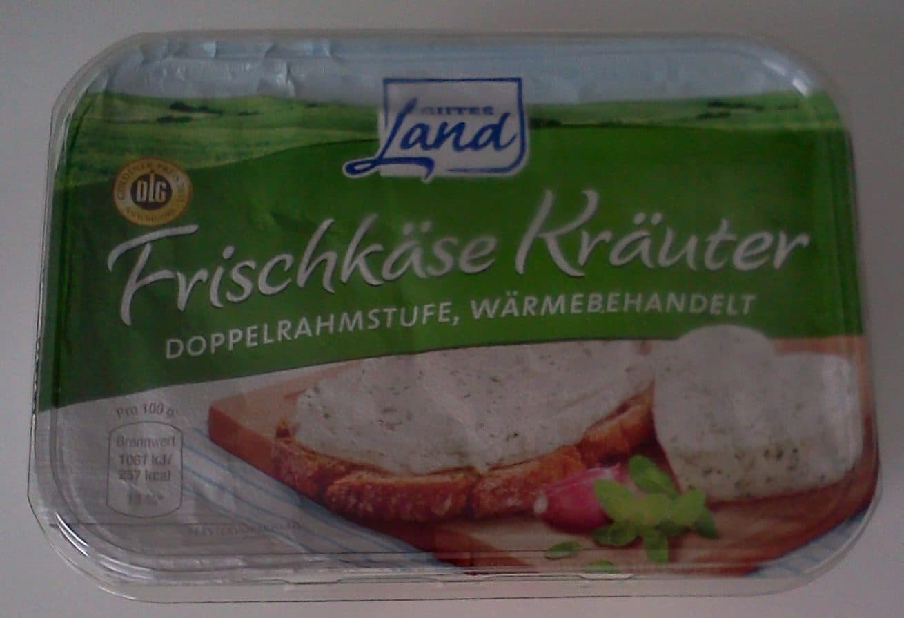 Gutes Land Frischkäse Kräuter Doppelrahmstufe, wärmebehandelt packshot