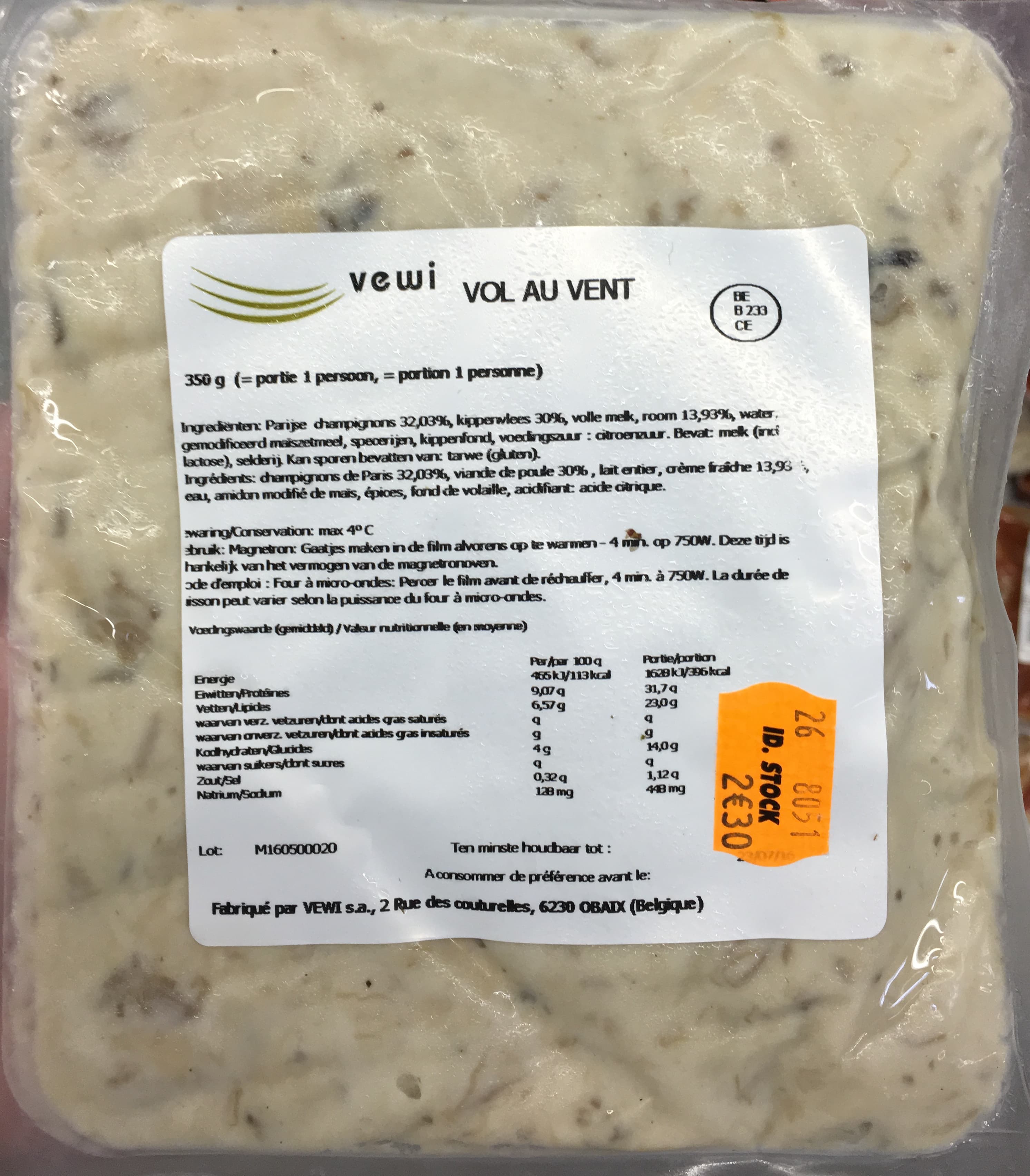 Vewi Vol au Vent packshot