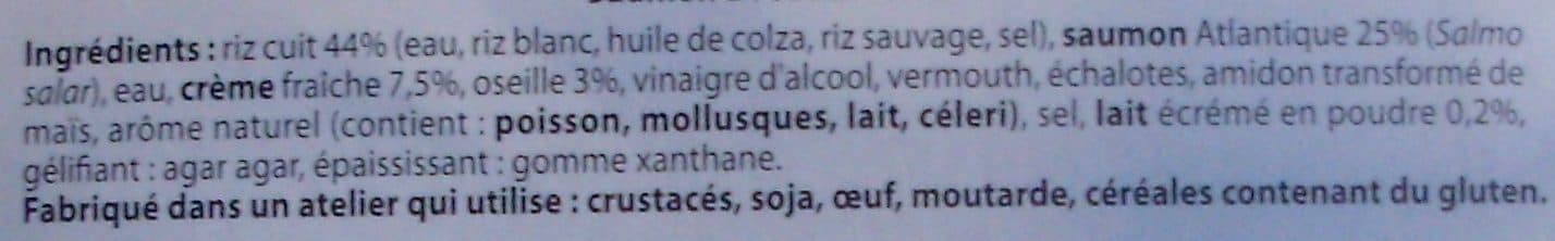 Aldi Saumon à l'oseille et riz packshot