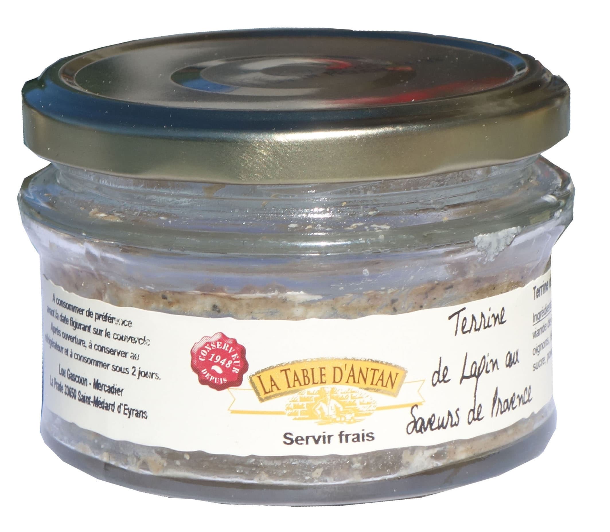 La Table d'Antan Terrine de Lapin aux Saveur de Provence packshot