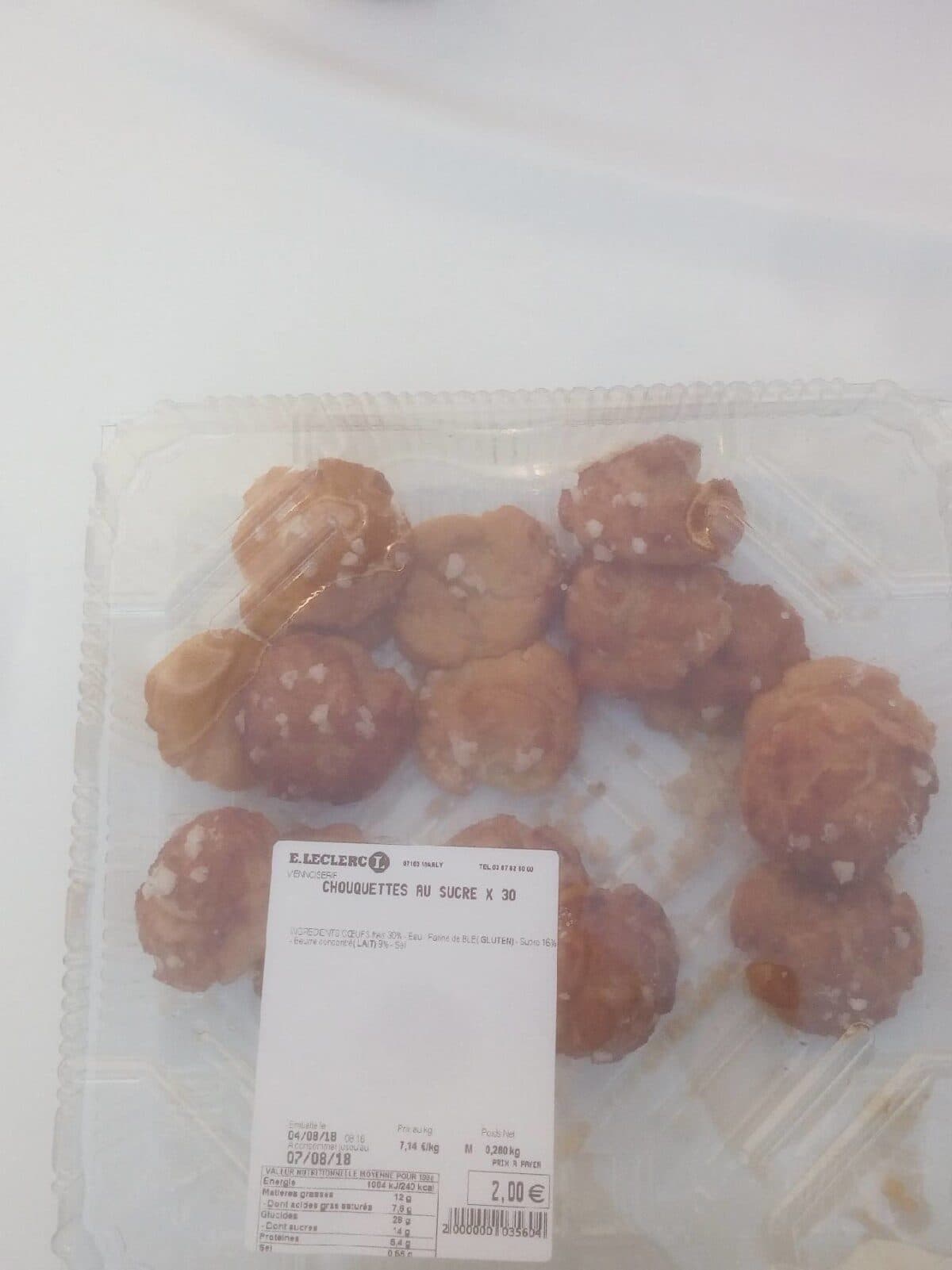 Open Food Facts Chouquettes au sucre packshot