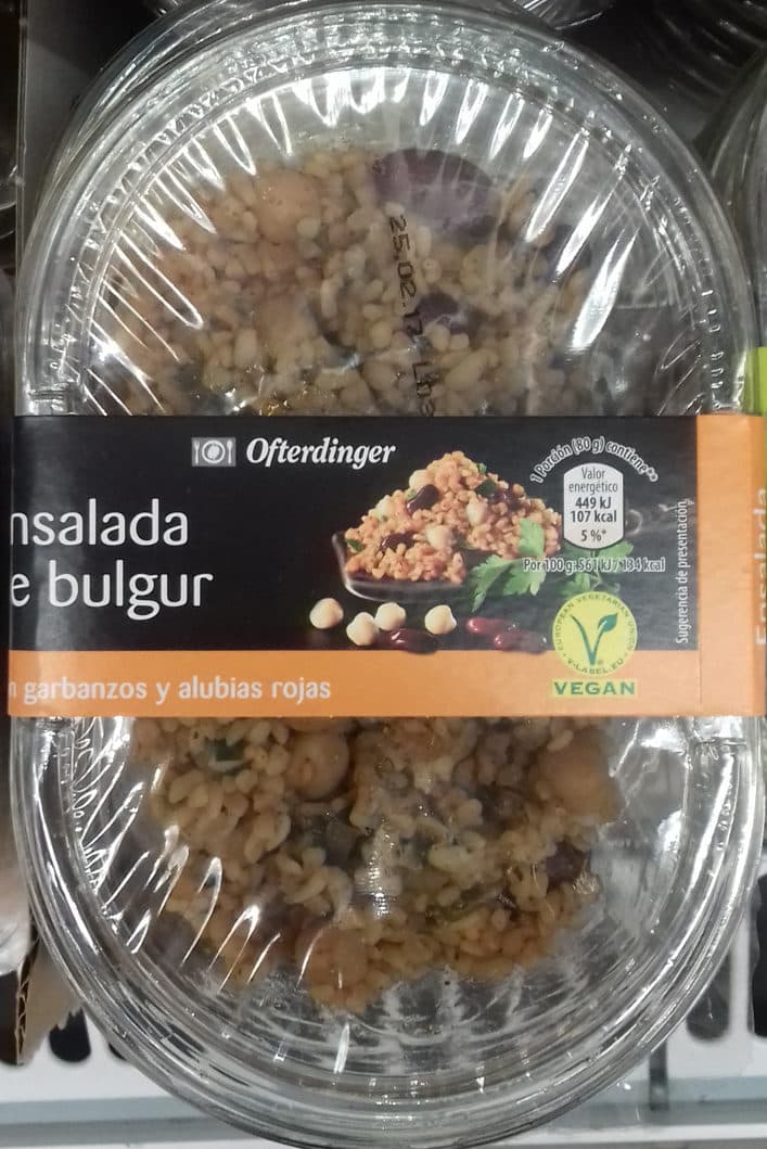 Ofterdinger Ensalada de bulgur con garbanzos y alubias rojas packshot