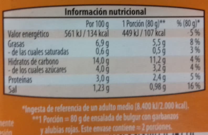 Ofterdinger Ensalada de bulgur con garbanzos y alubias rojas packshot