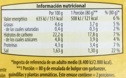Ofterdinger Ensalada de bulgur con garbanzos, guindillas y plantas aromáticas packshot