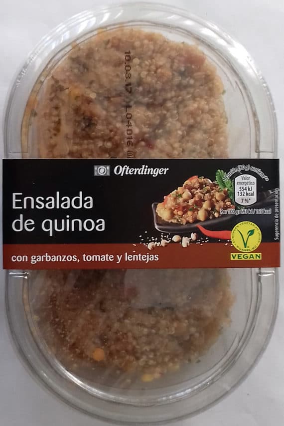 Ofterdinger Ensalada de quinoa con garbanzos, tomate y lentejas packshot