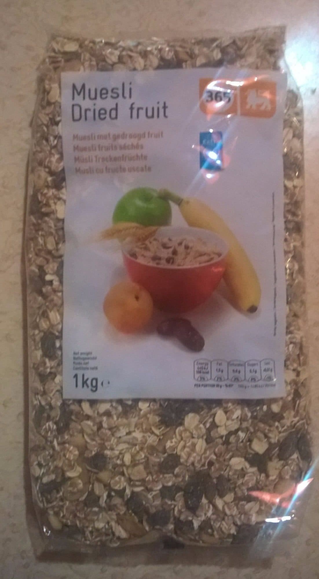 365 365 Muesli fruits séchés packshot