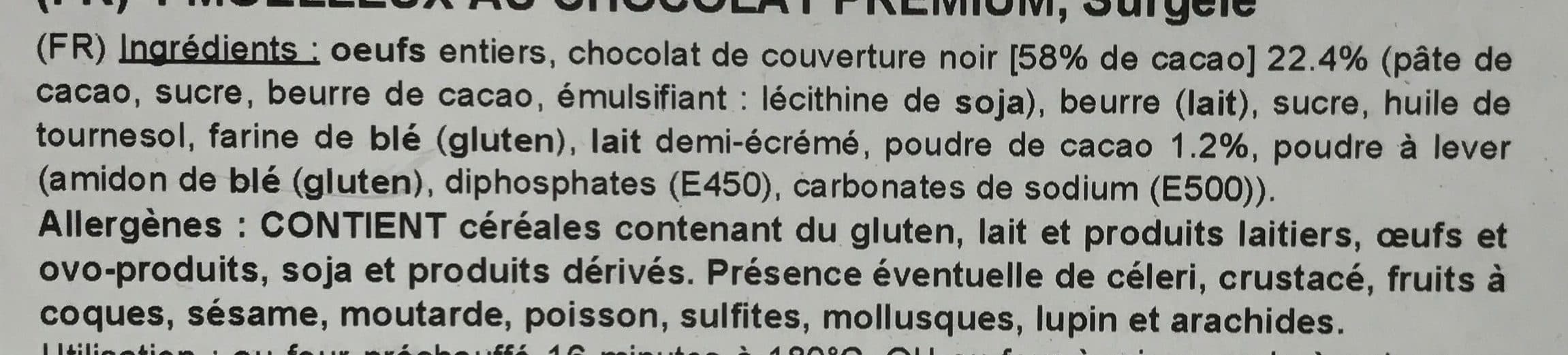 Sans marque Moelleux au Chocolat Premium surgelé packshot