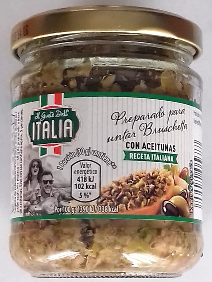 Il Gusto Dell' Italia Preparado para untar bruschetta con aceitunas packshot