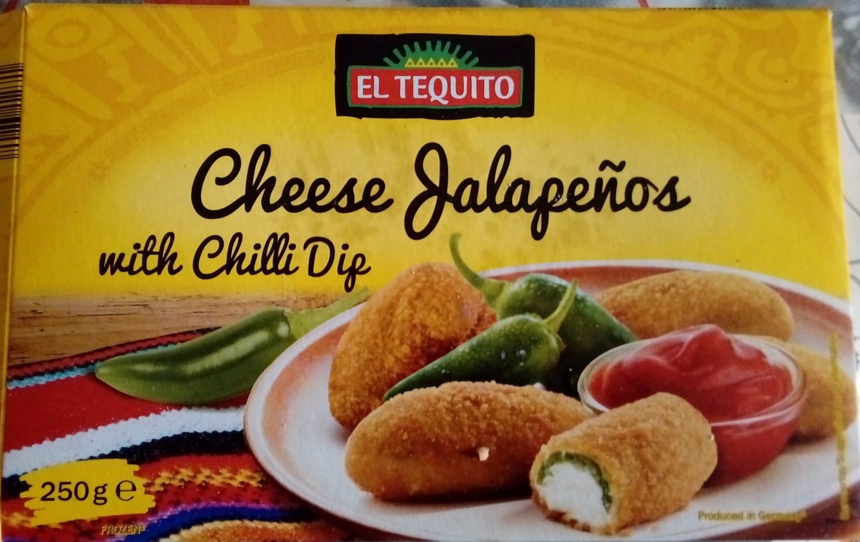 El Tequito Cheese Jalapeños with Chilli Dip packshot