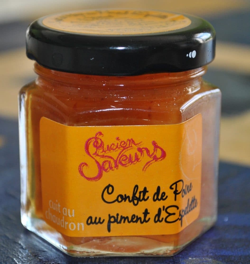 Lucien Saveurs Confit de Poire au Piment d'Espelette packshot