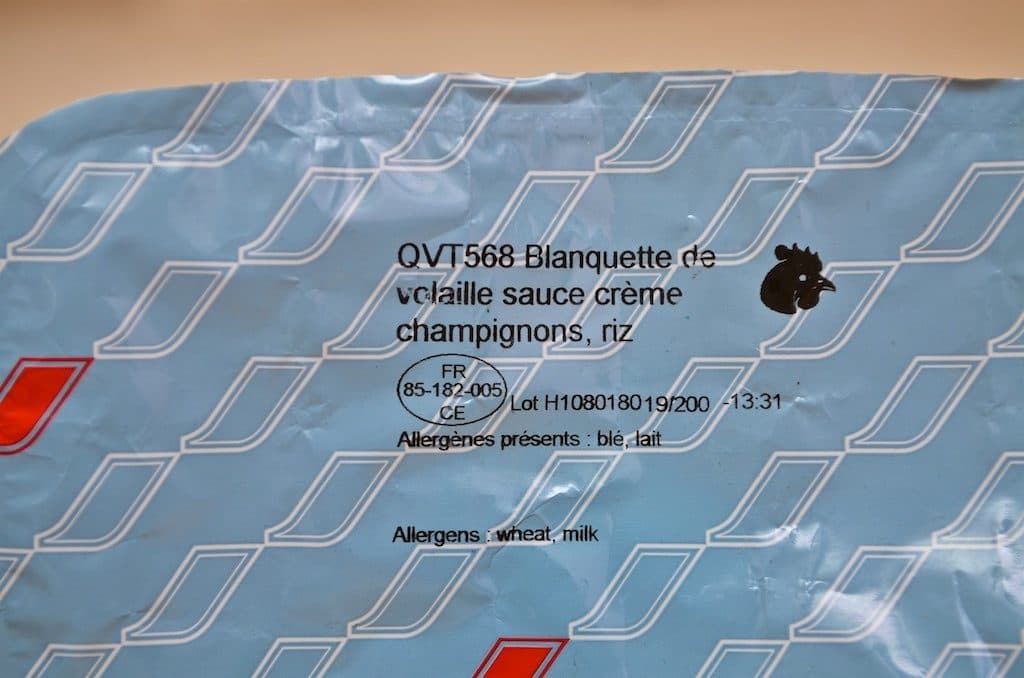Air France Blanquette de Volaille, Sauce Crème, Champignons, Riz packshot