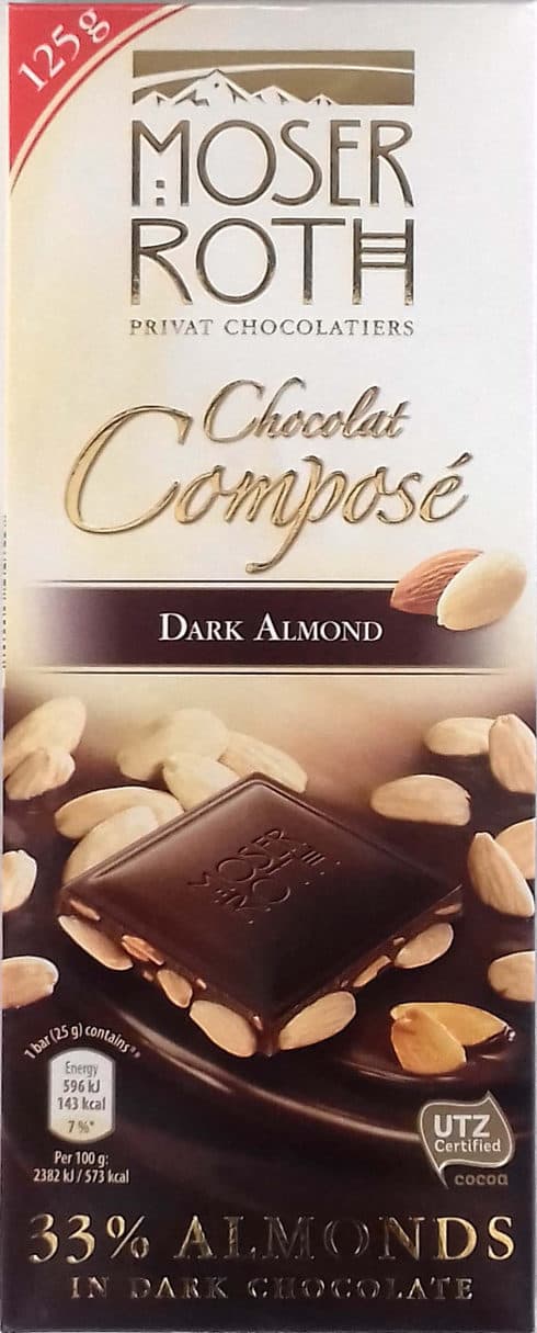Moser-Roth Chocolat Composé Dark Almond packshot