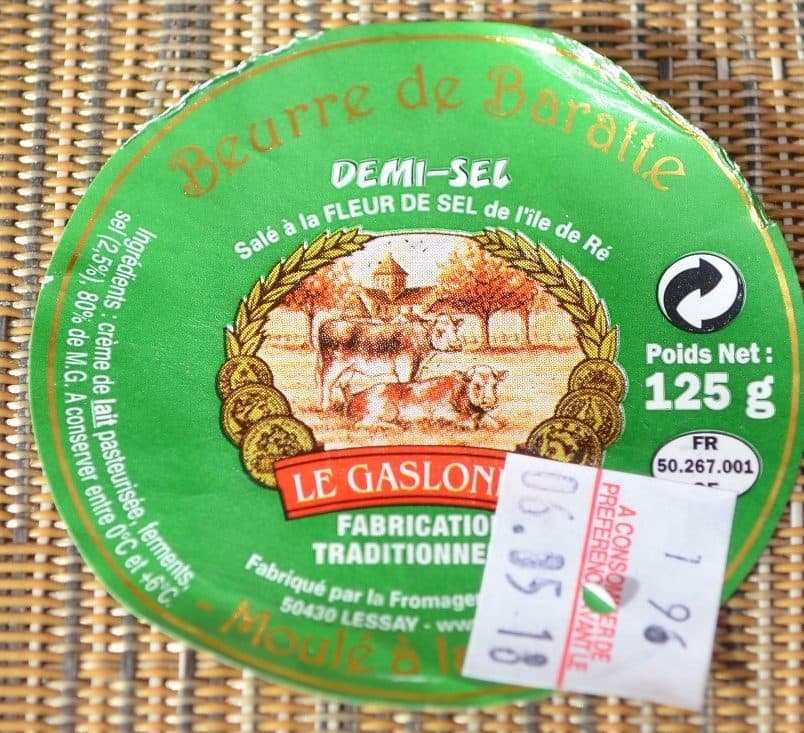 Le Gaslonde Beurre de Baratte Demi-Sel Salé à la Fleur de Sel de l'Île de Ré packshot