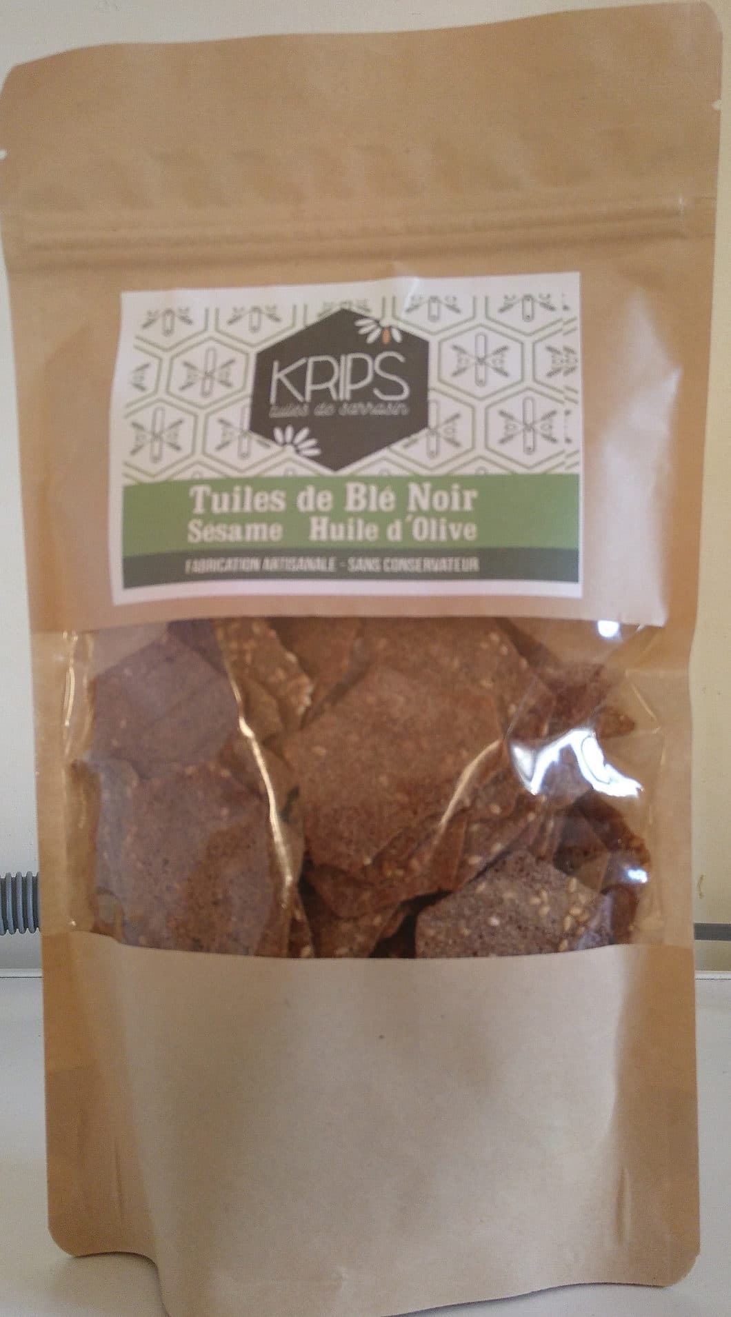 Krips Tuiles de Blé Noir Sésame et Huile d'Olive packshot