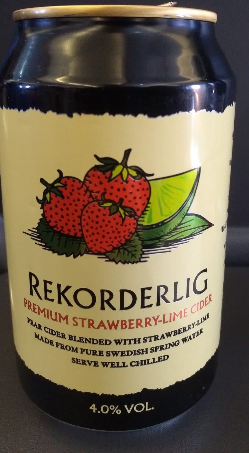 Rekordelig Premium Strawberry-Lime Cider packshot