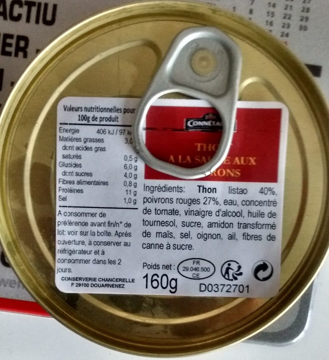 Connétable Thon à la Sauce aux Poivrons packshot