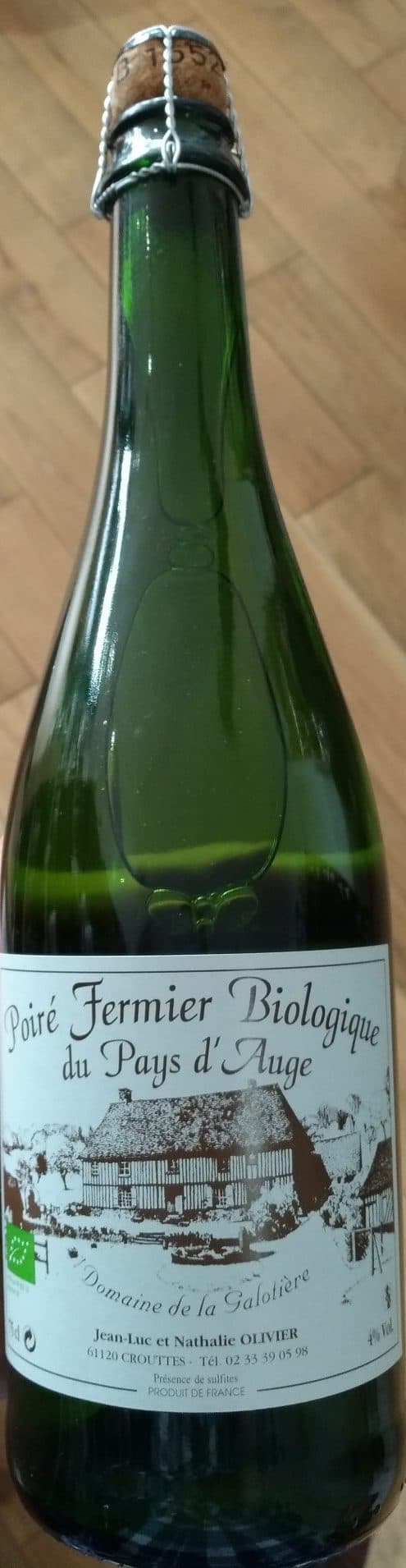 Domaine de la Galotière Poiré Fermier Biologique du Pays d'Auge packshot
