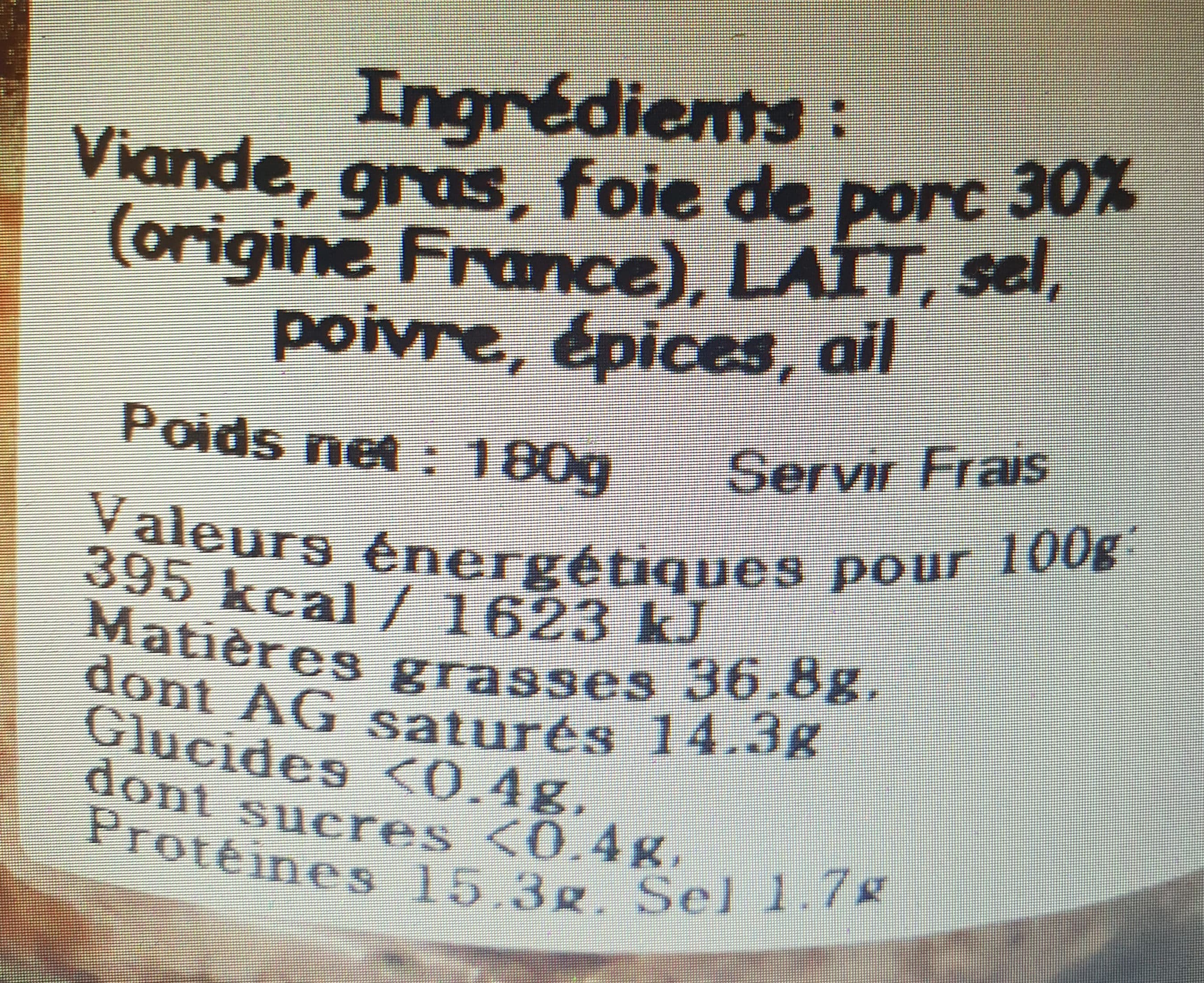 AJM Terrine de Campagne packshot