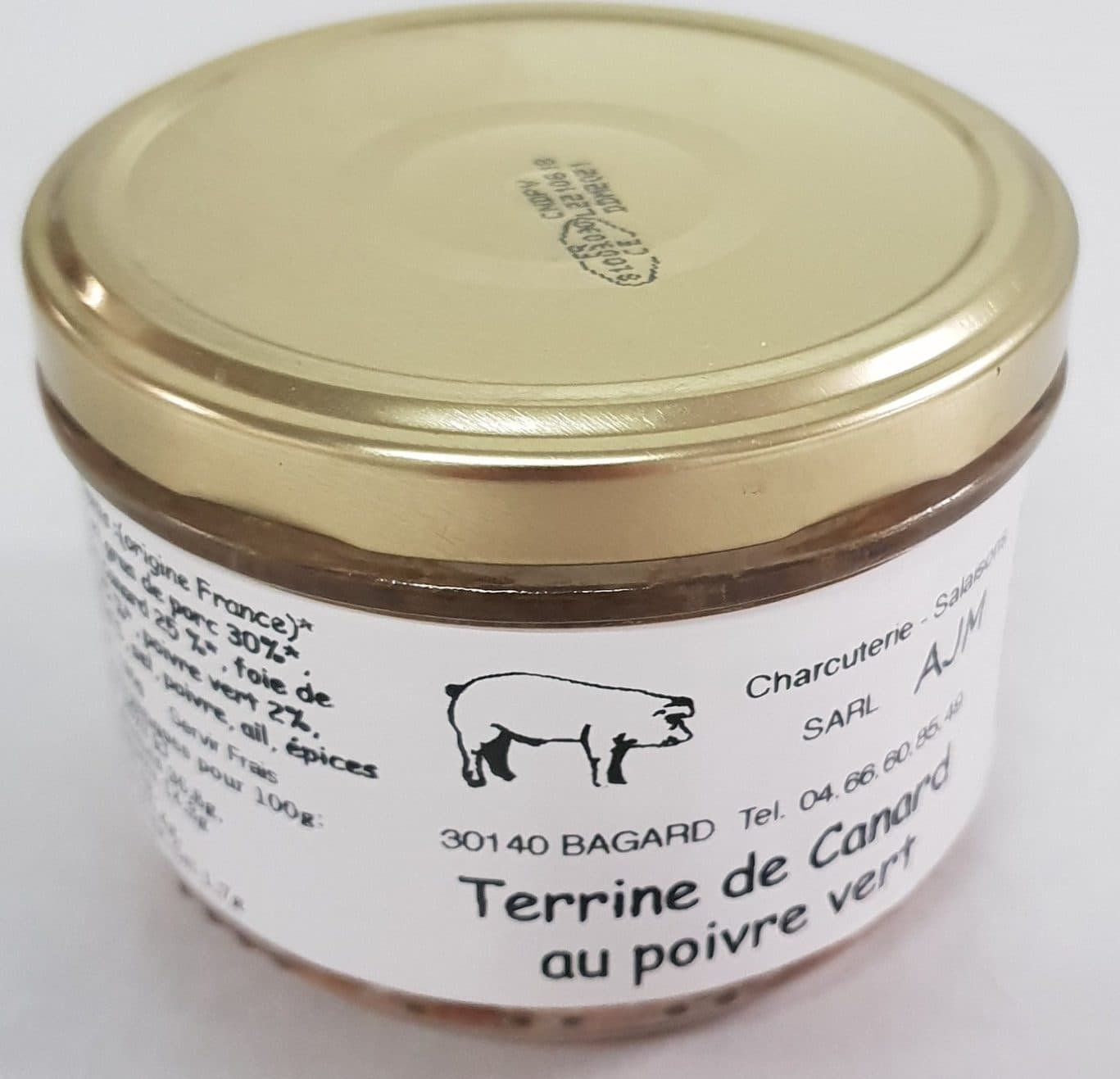 AJM Terrine de Canard au poivre vert packshot