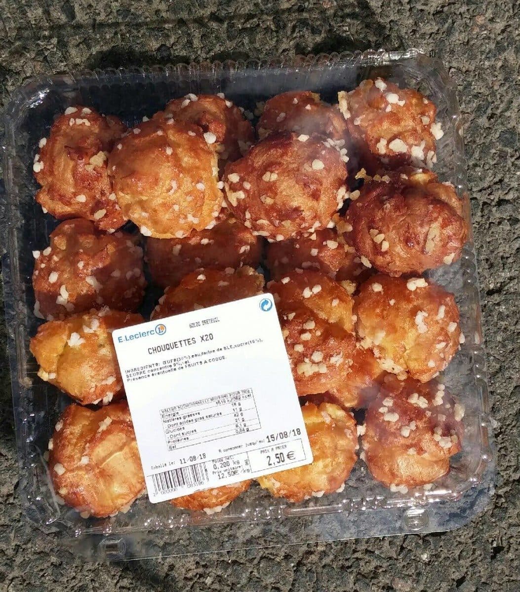 Leclerc Chouquettes packshot