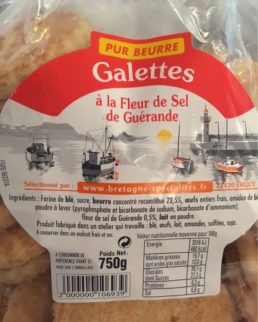 BRETAGNE SPECIALITÉS Galettes à la fleur de sel de Guérande packshot