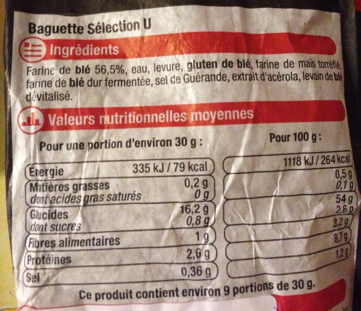 U Baguette sélection packshot