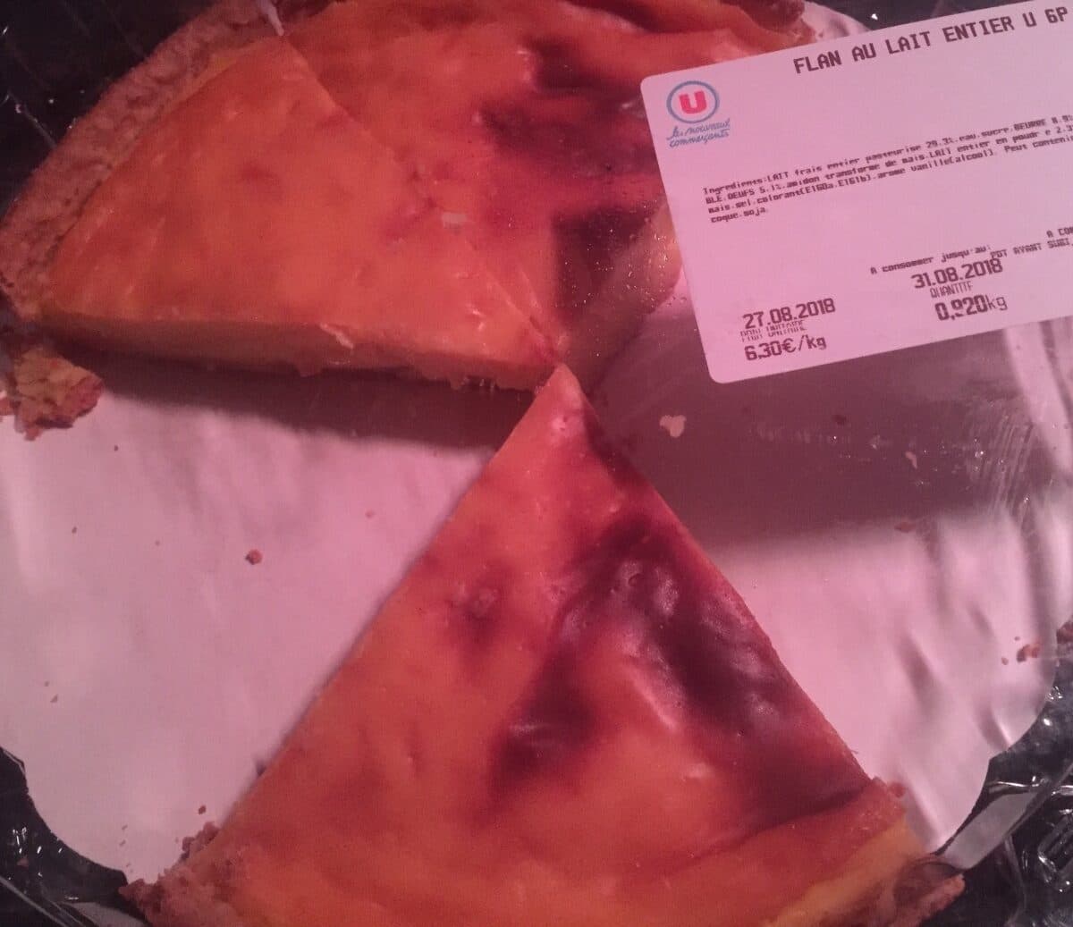 Open Food Facts Flan au lait entier u gp packshot