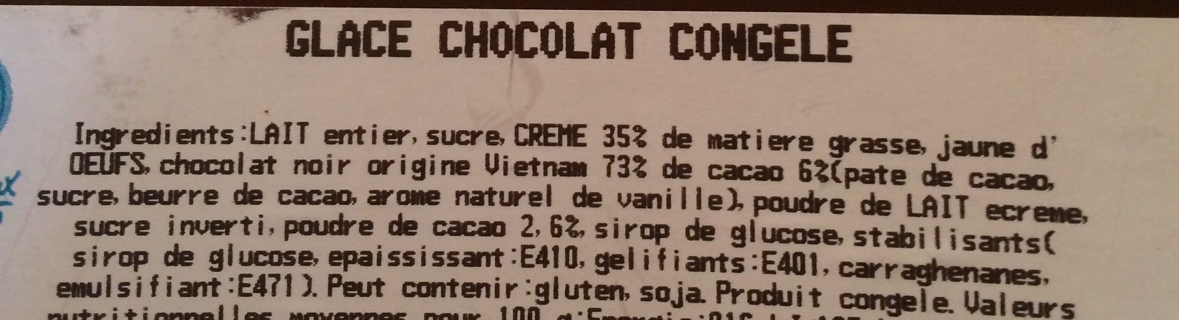 Open Food Facts Creme glacée chocolat packshot