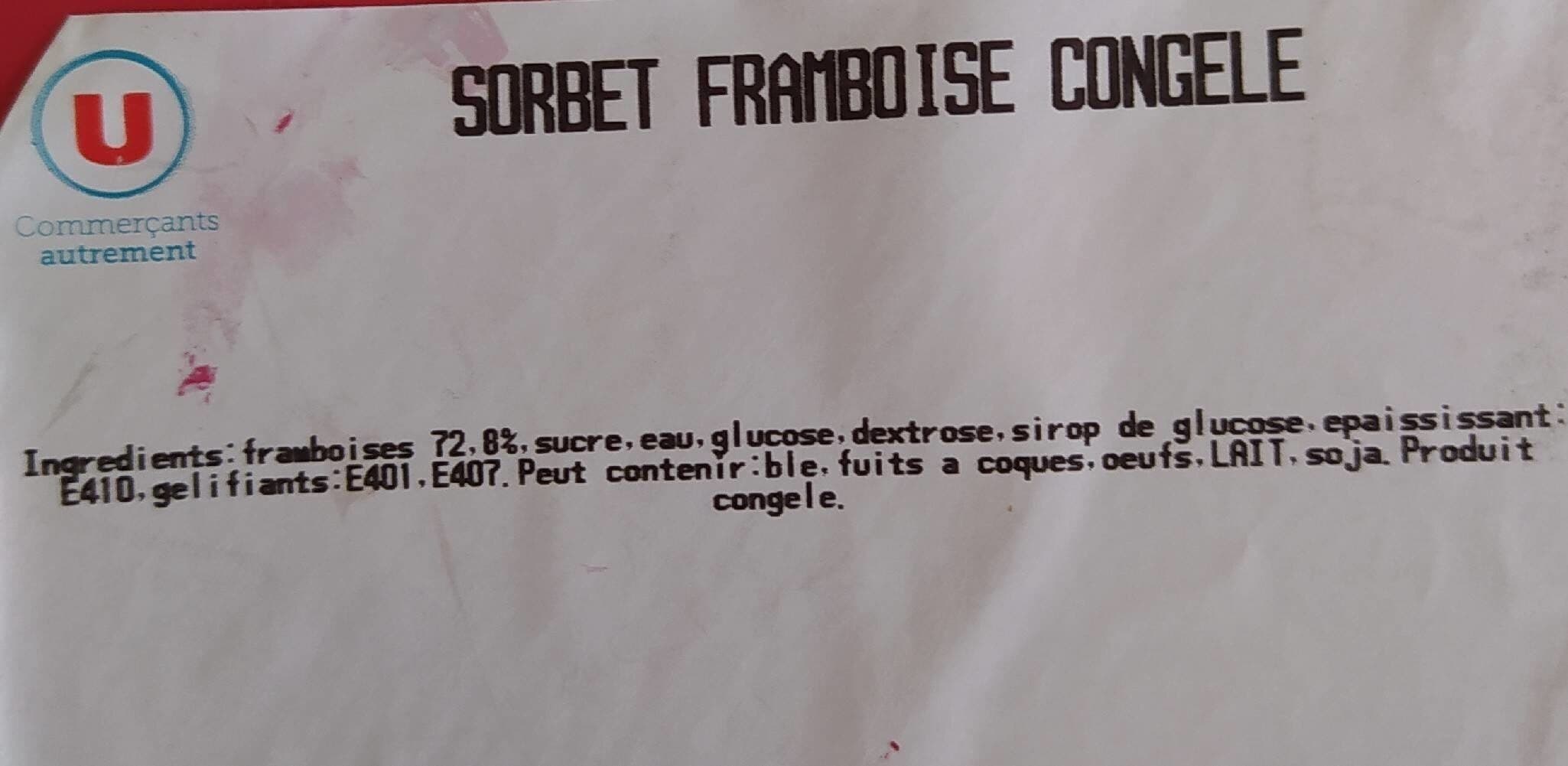 La Glace Sorbet framboise packshot
