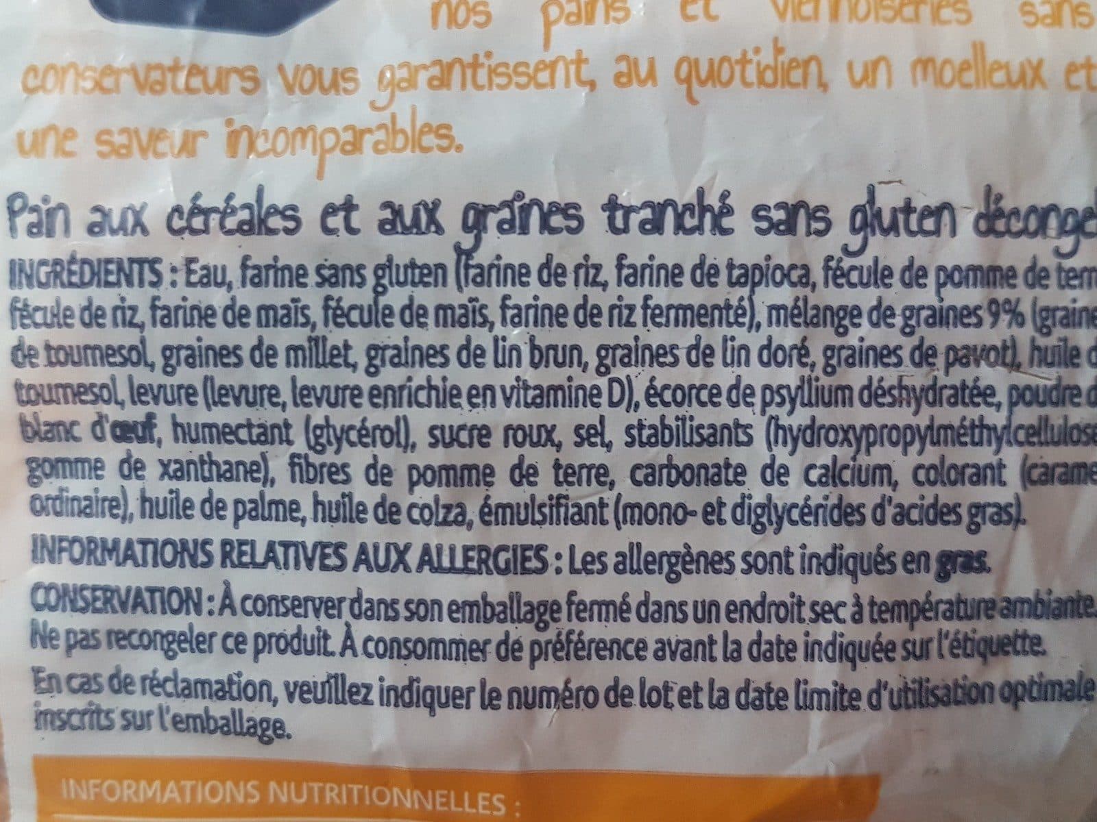 Wiso pain sans gluten decongele packshot