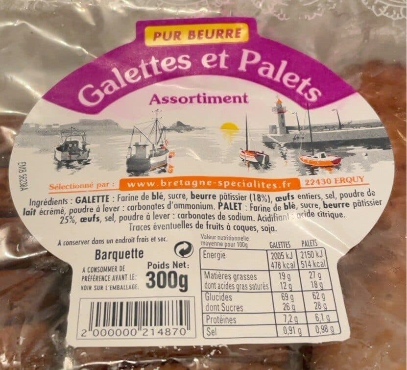 Bretagne Specialités Galettes et palais packshot