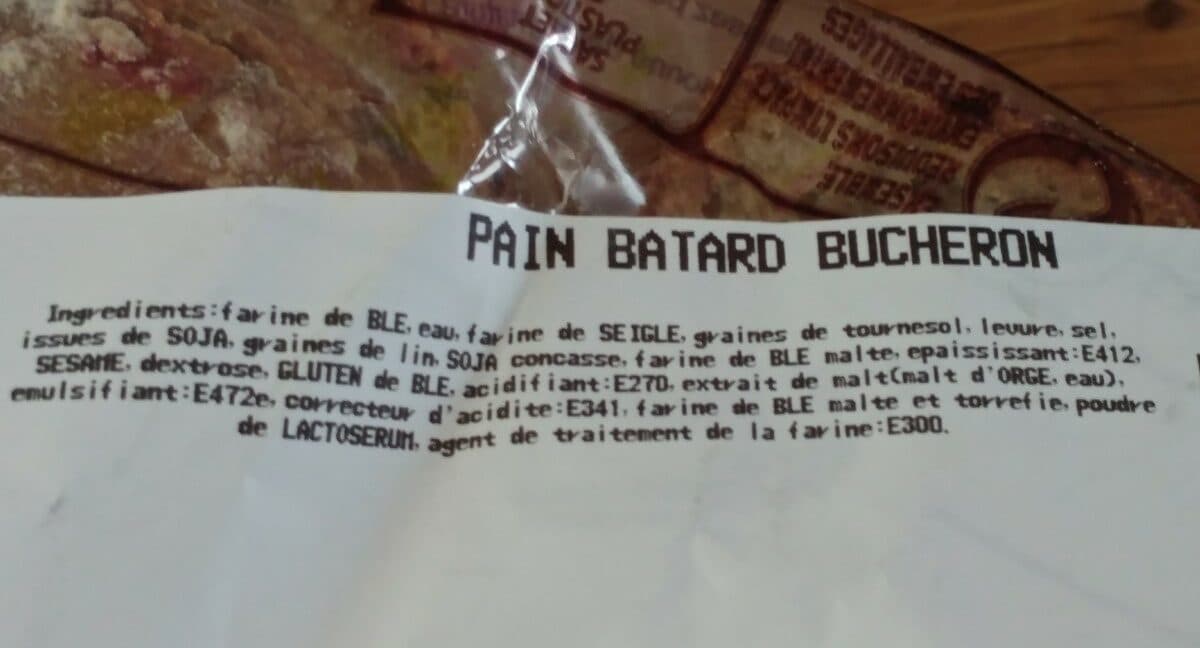 Open Food Facts Pain batard bucheron packshot