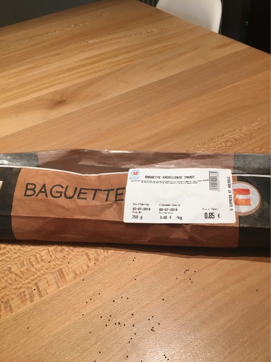 Open Food Facts Baguette excellente pavot packshot