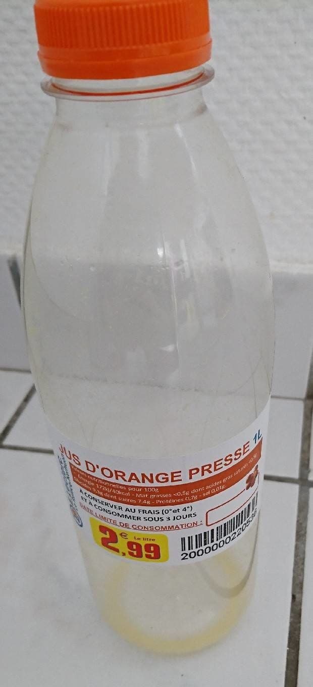 E.Leclerc Jus d'orange pressé packshot